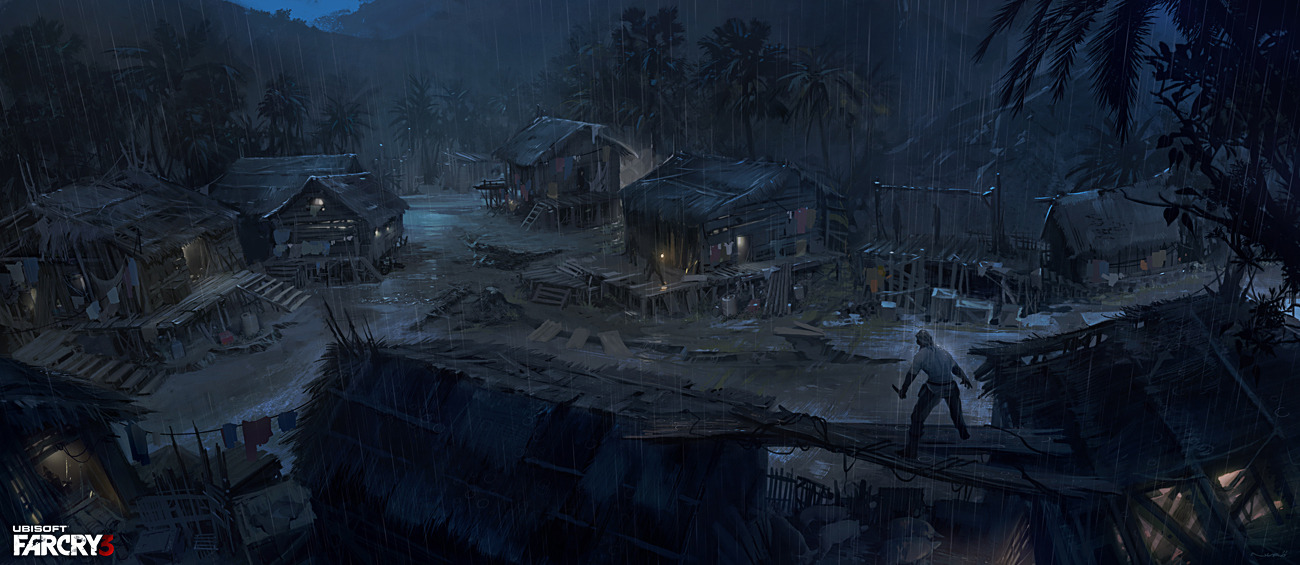 Fine Art: Far Cry 3’s Jason Brody, Standing Sadly In The Rain