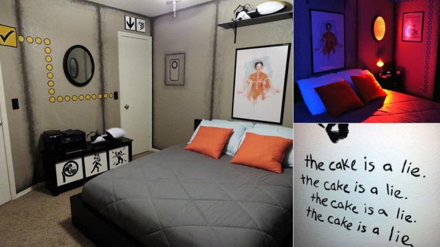 This Portal-Themed Bedroom Is Outrageous And I Want To Live In It