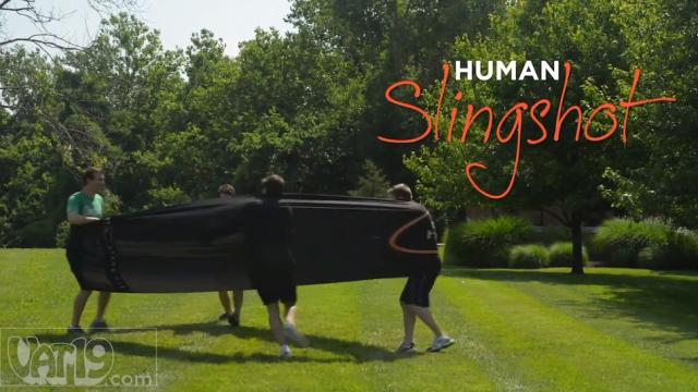 Amazing Human Slingshot ‘Game’ Will Help You Injure Your Friends, Puke