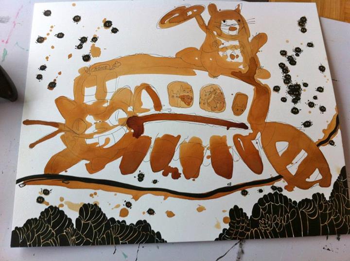 This Amazing Art Is Made Almost Entirely Out Of Tea Stains