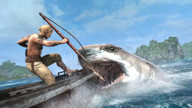 Oh My God, Look At This Enormous Shark In Assassin’s Creed IV