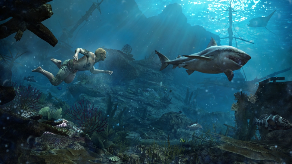 Oh My God, Look At This Enormous Shark In Assassin’s Creed IV
