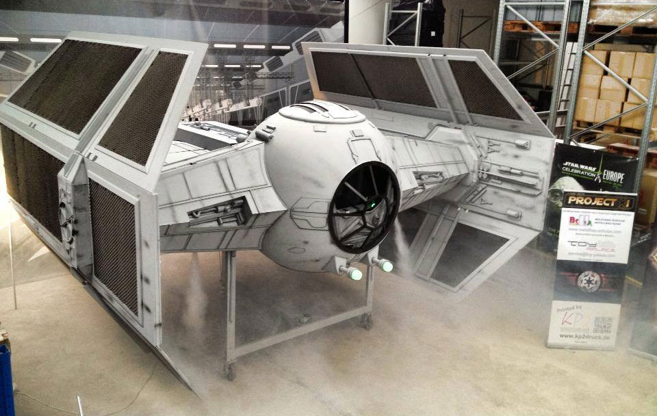 Man Builds Life-Sized Tie Fighter Replica