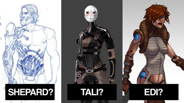 Tali’s ‘Official’ Face, A Cyborg Shepard And Other BioWare Sketches