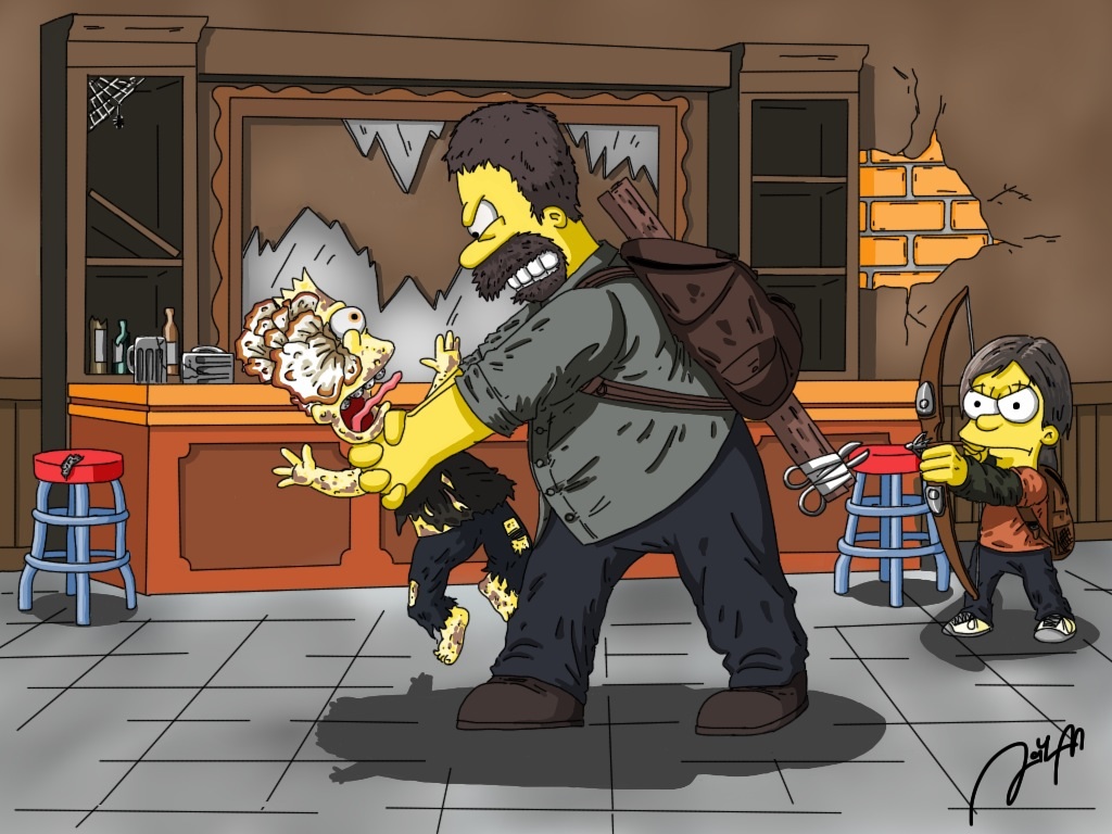If Simpsons Characters Starred In The Last Of Us…