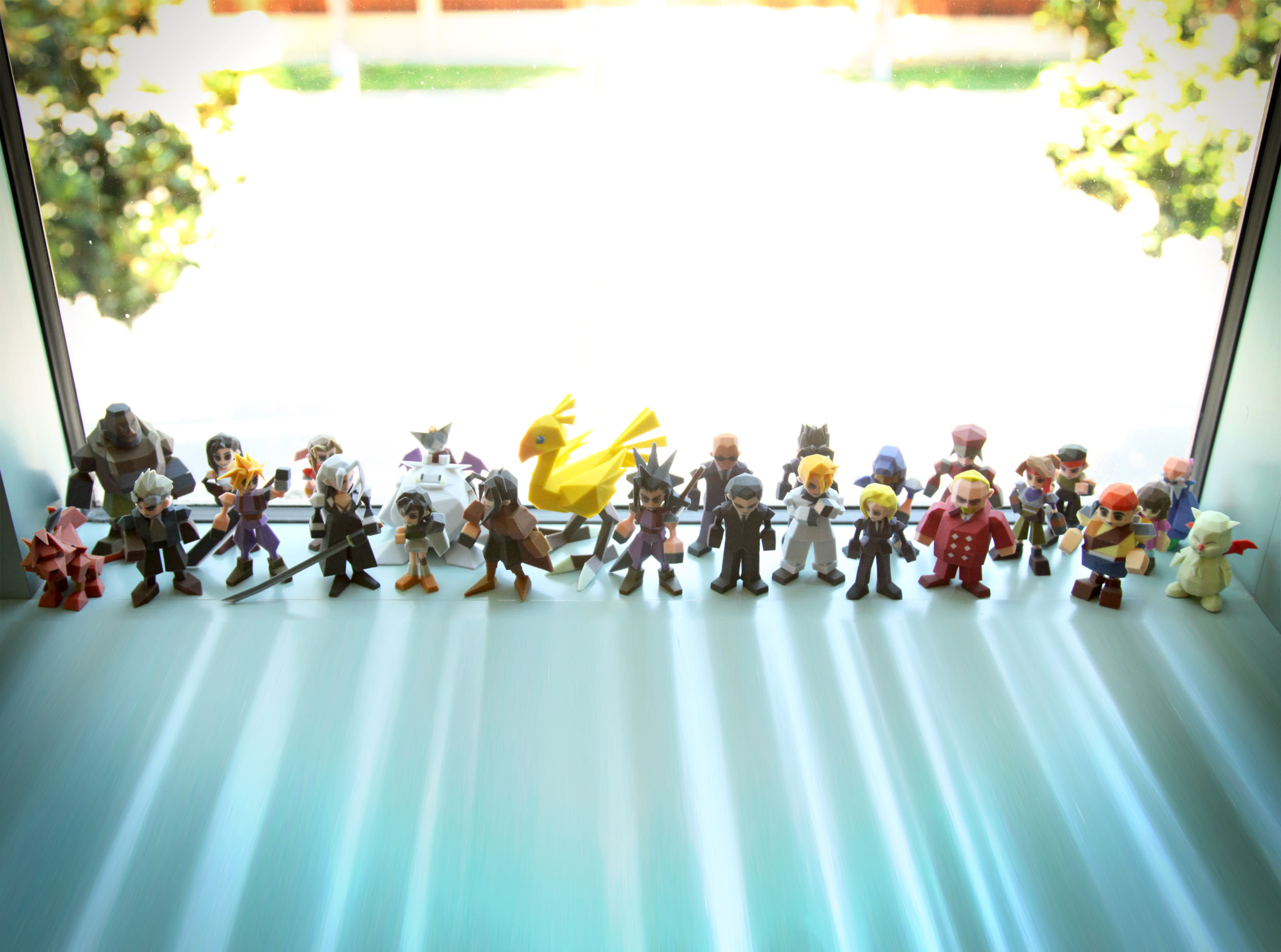The Cast Of Final Fantasy VII, 3D-Printed