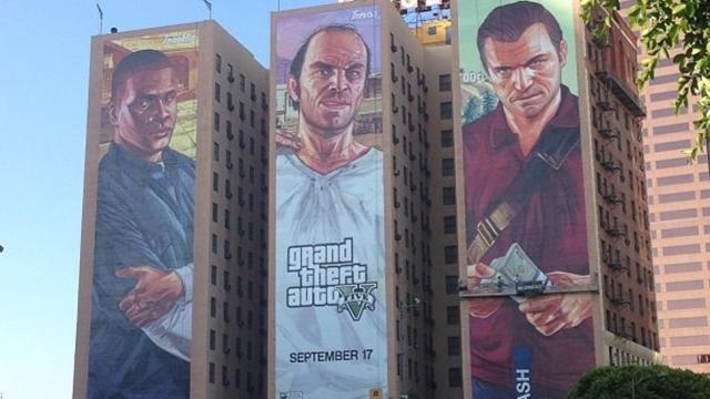 The Largest Grand Theft Auto V Ad Stares Down The Streets Of LA