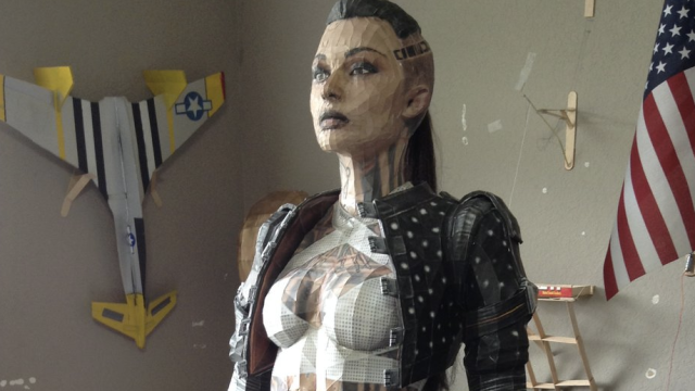 This Amazing Life-Sized Mass Effect Party Member Is Made Of Paper