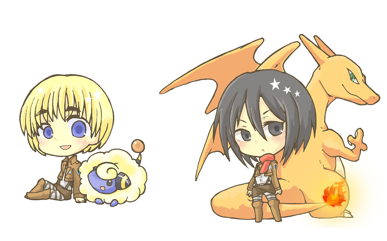 If Attack On Titan Characters Were Pokemon Trainers…