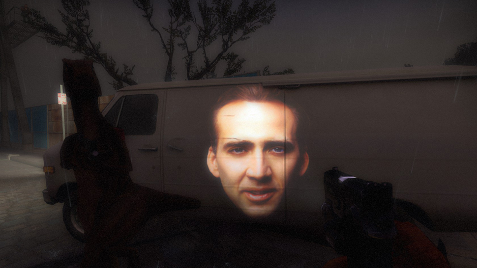 This Nicolas Cage Flashlight Will Keep You Safe In Left 4 Dead 2