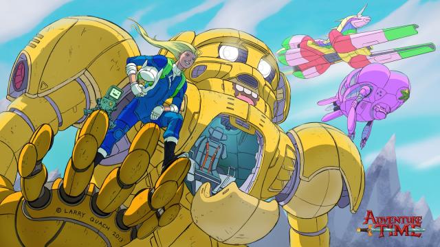 An Adventure Time X Pacific Rim Crossover Might Look Like This