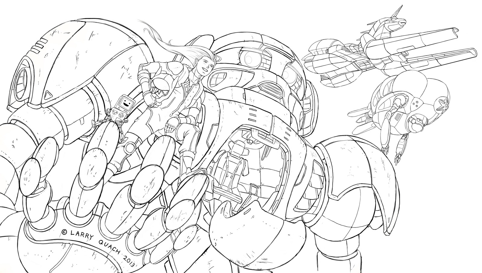 An Adventure Time X Pacific Rim Crossover Might Look Like This