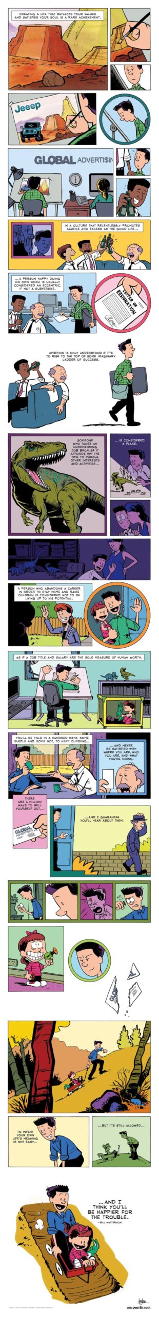 Calvin & Hobbes Creator’s Life Lessons Become Beautiful New Comic