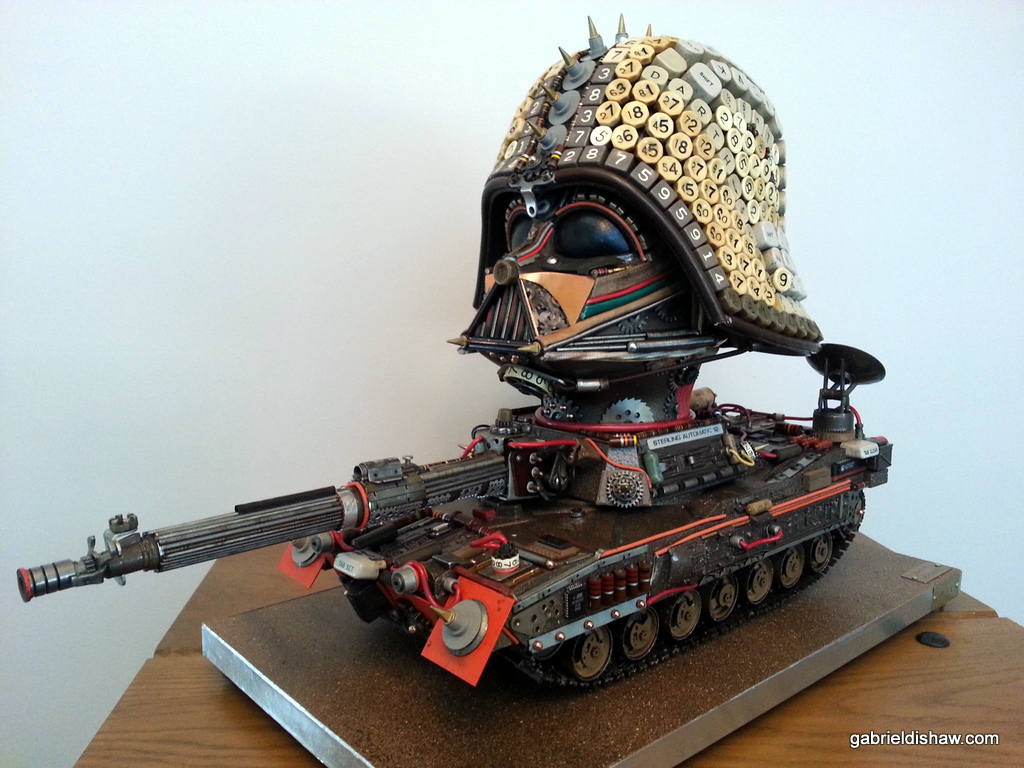 Amazing Star Wars Sculptures, Made Out Of Techno-Junk