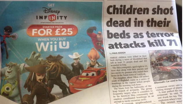 Well, This Disney Infinity Ad Sure Was Horribly Placed