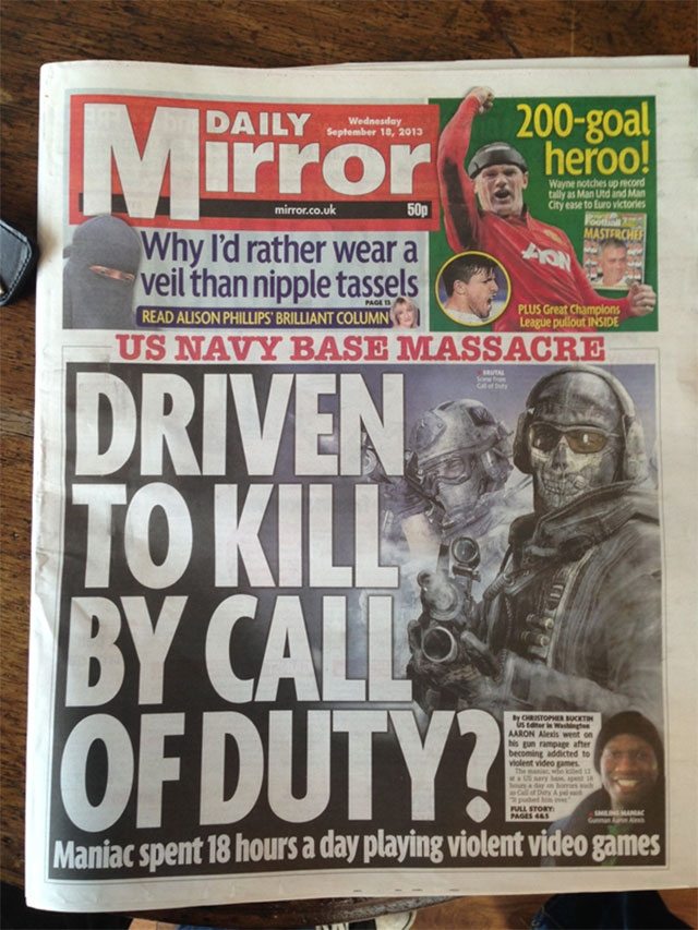 Driven To Kill By Call Of Duty? Question Mark?