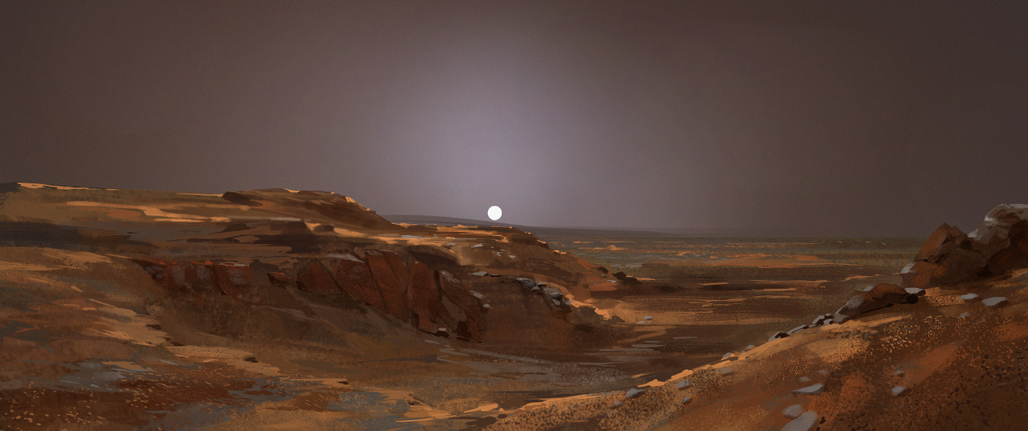 Fine Art: Sunset On Mars? Not Romantic