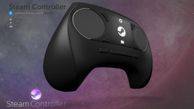 Spin A 3D Render Of The New Steam Controller