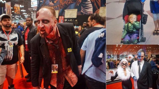 NYCC Cosplay: Baby Hulk, Cranky Zombies And A DC/Marvel Power Couple