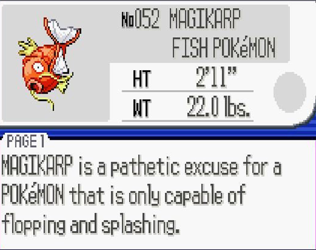 An Ode To Magikarp, The Saddest Pokémon Of All