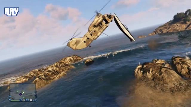 It Is Awfully Difficult To Catch A Boat With A Helicopter In GTA V