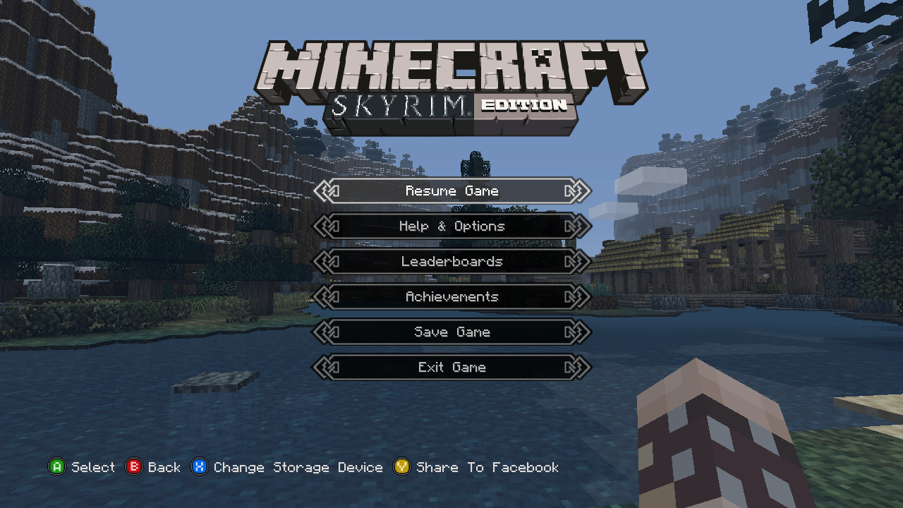 Minecraft Gets An Official Skyrim Makeover
