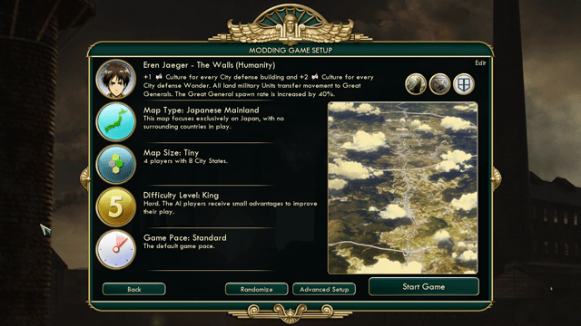 Civilisation V’s Attack On Titan Mod Adds Giant Walls To Your City