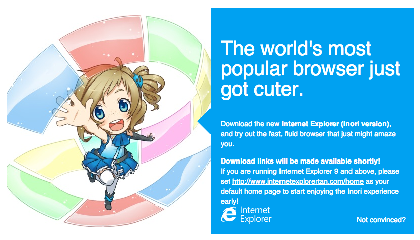 Behold, Internet Explorer As A Magical Girl Anime