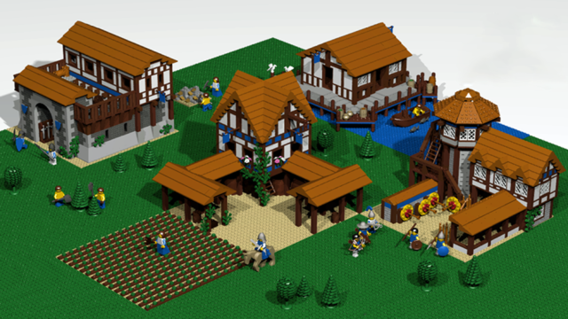 Guess Which Classic RTS Looks Fantastic In Lego Form: Age Of Empires II!