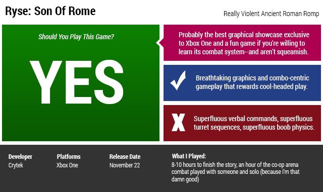 Ryse: Son Of Rome: The Kotaku Review