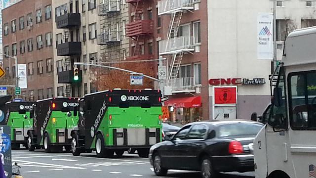 Armoured Trucks Full Of Xbox Ones Rolled Through New York City Today