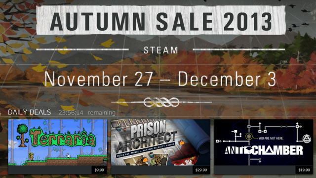 Steam Thanksgiving Sale Now On