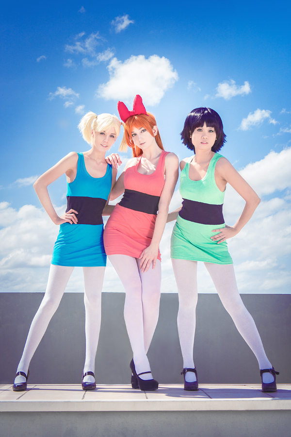 Here They Come, Just In Time, The (Cosplaying) Powerpuff Girls
