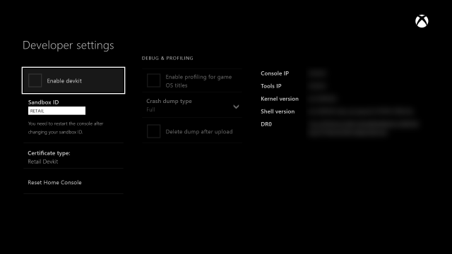 You Can Access The Xbox One’s Developer Tools Right Now [UPDATE]
