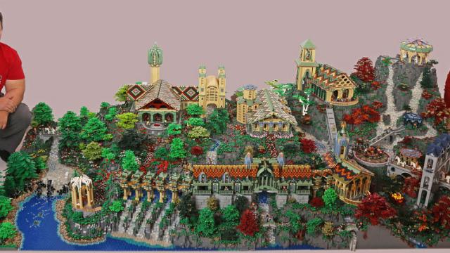 Epic LEGO Lord Of The Rings Diorama Took 200,000 Bricks To Build