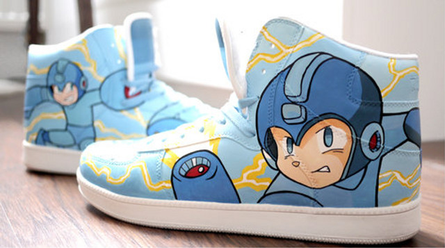 This Pair Of Mega Man Sneakers Is Equally Cute And Awesome