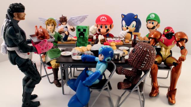 Game Characters Finally Enjoy Their Holiday Feast