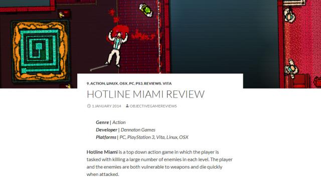 Finally, An Objective Game Review Site