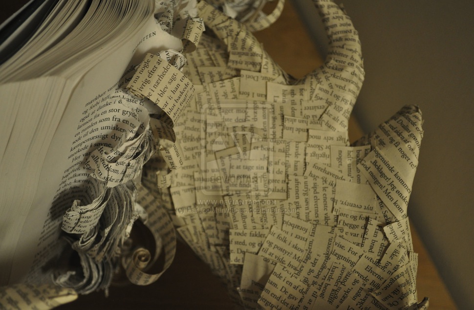 Artist Turns The Hobbit Book Into Paper Sculpture Of Smaug