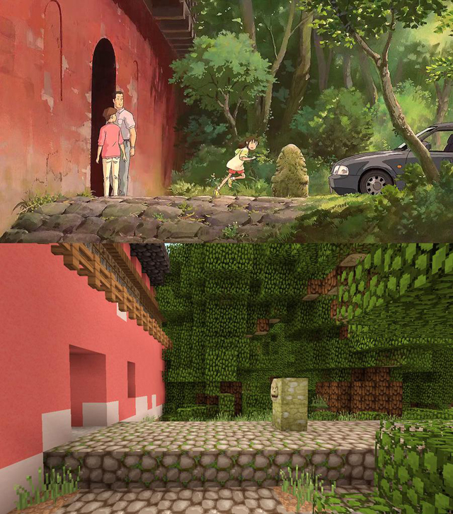 Miyazaki’s Spirited Away, Remade Entirely In Minecraft