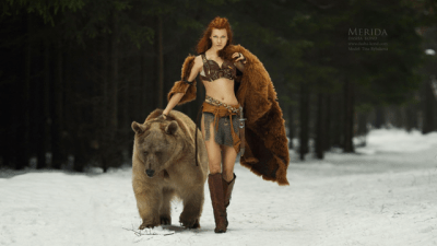 Cosplaying With A Bear? You Gotta Be Brave