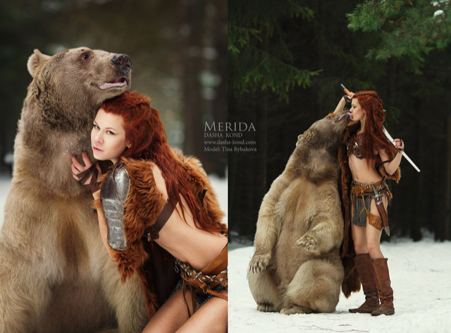 Cosplaying With A Bear? You Gotta Be Brave