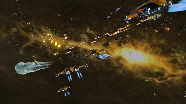 Impressive Tech Demo Pits 10,000 Spaceships Against Each Other