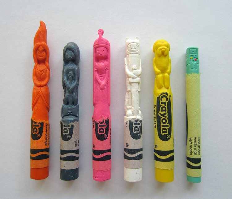 Your Favourite Characters Carved Into Crayons