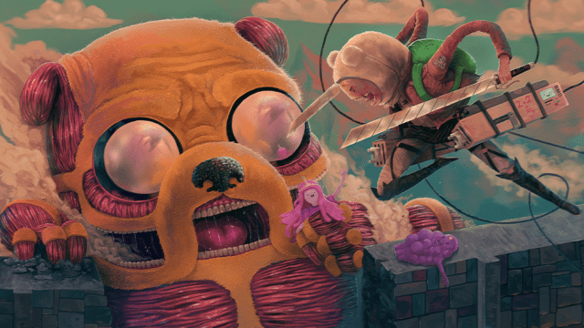 The Best Adventure Time And Attack On Titan Crossover Art