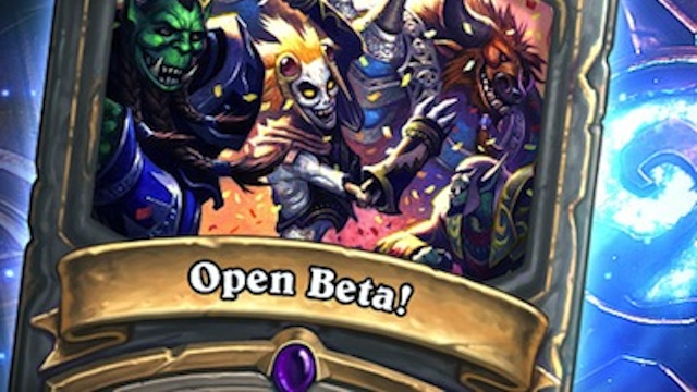 The Hearthstone Open Beta Is Live