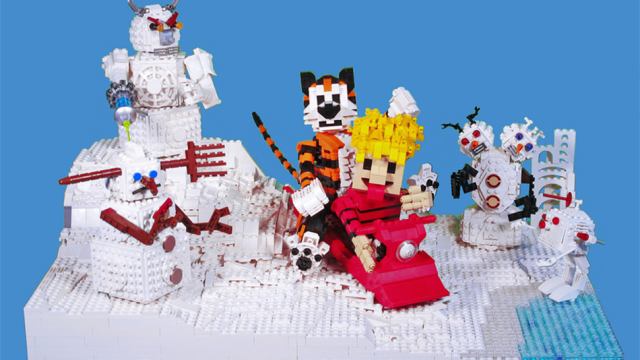 It’s The Perfect Weather Here For LEGO Calvin And Hobbes Snowmen