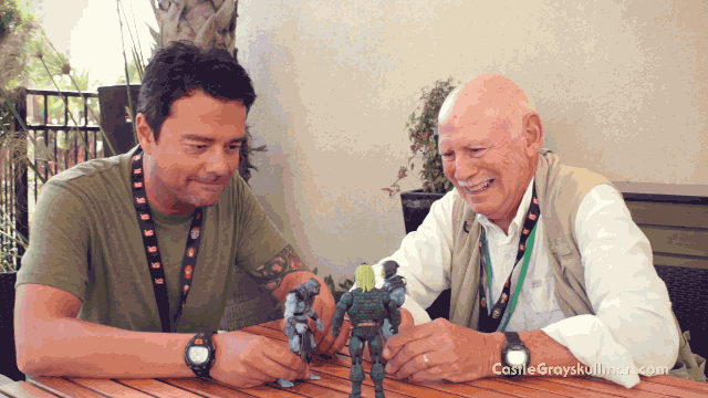 Skeletor’s Voice Actors Play With Skeletor Action Figures