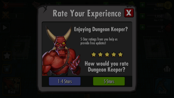 Welcome To Mobile Gaming, Angry Dungeon Keeper Fans