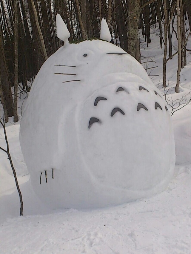 The Upside Of Japan’s Snow Storm? Wonderful Snow Sculptures